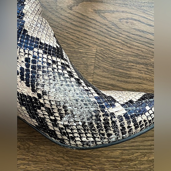 Marc Fisher Python Block Heel Booties - Picture 9 of 16